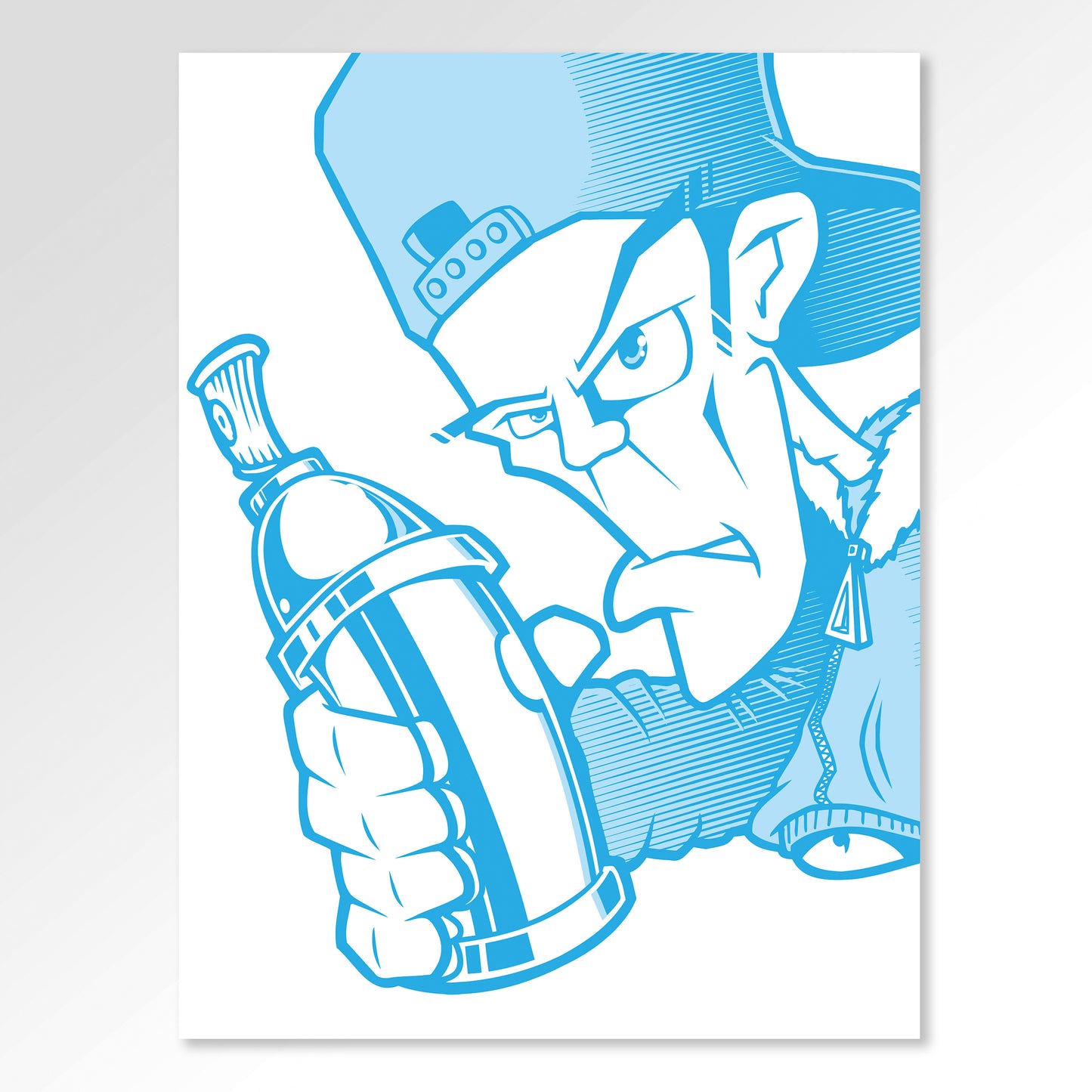 CAN2 "BBOY BLUE" SCREENPRINT